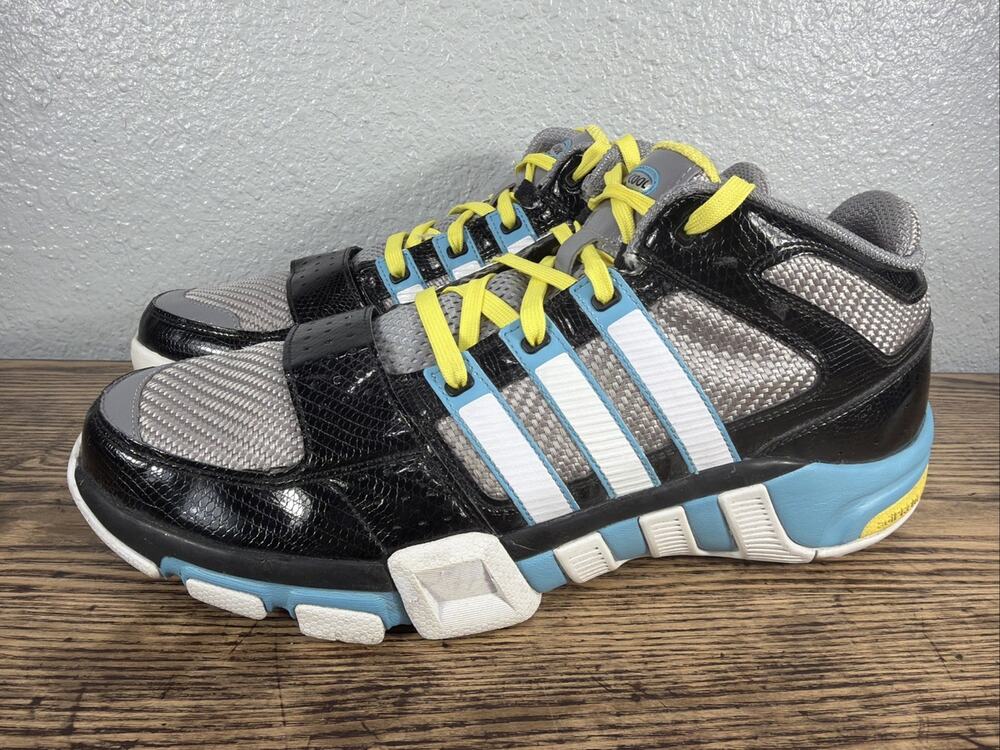 Adidas 2008 ClimaCool Mid Top Basketball Sneakers Black Grey 678348 Men's 13